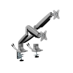 Brateck Dual Screen Heavy Duty Monitor Arm, Matte Silver