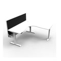 Corner Workstation 1500mm White and White
