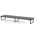 Dual Monitor Stand 100cm Riser and Desk Organiser, Black