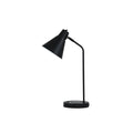 Oriel Desk Lamp with USB and Wireless Charging, Black
