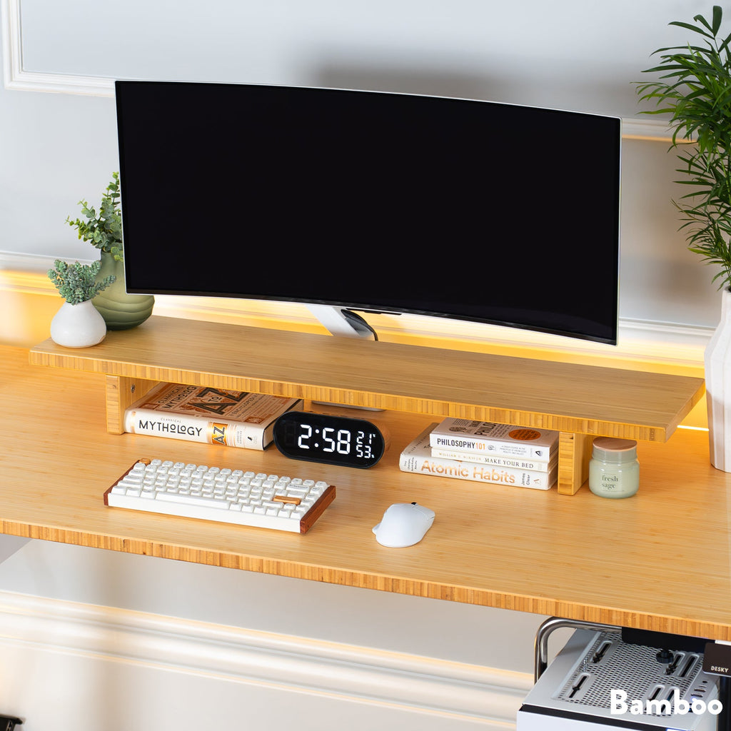 Desky Monitor Stand Bamboo