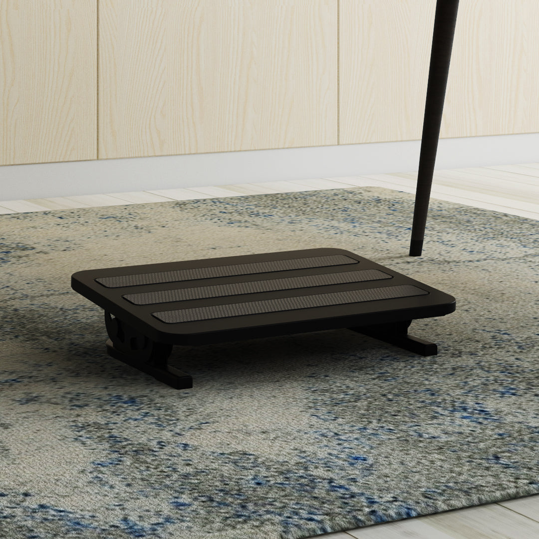 Desky Classic Foot Rest in use under desk