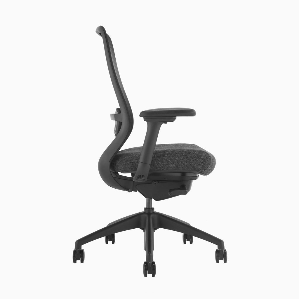 Desky CoilFlex Office Chair Black side