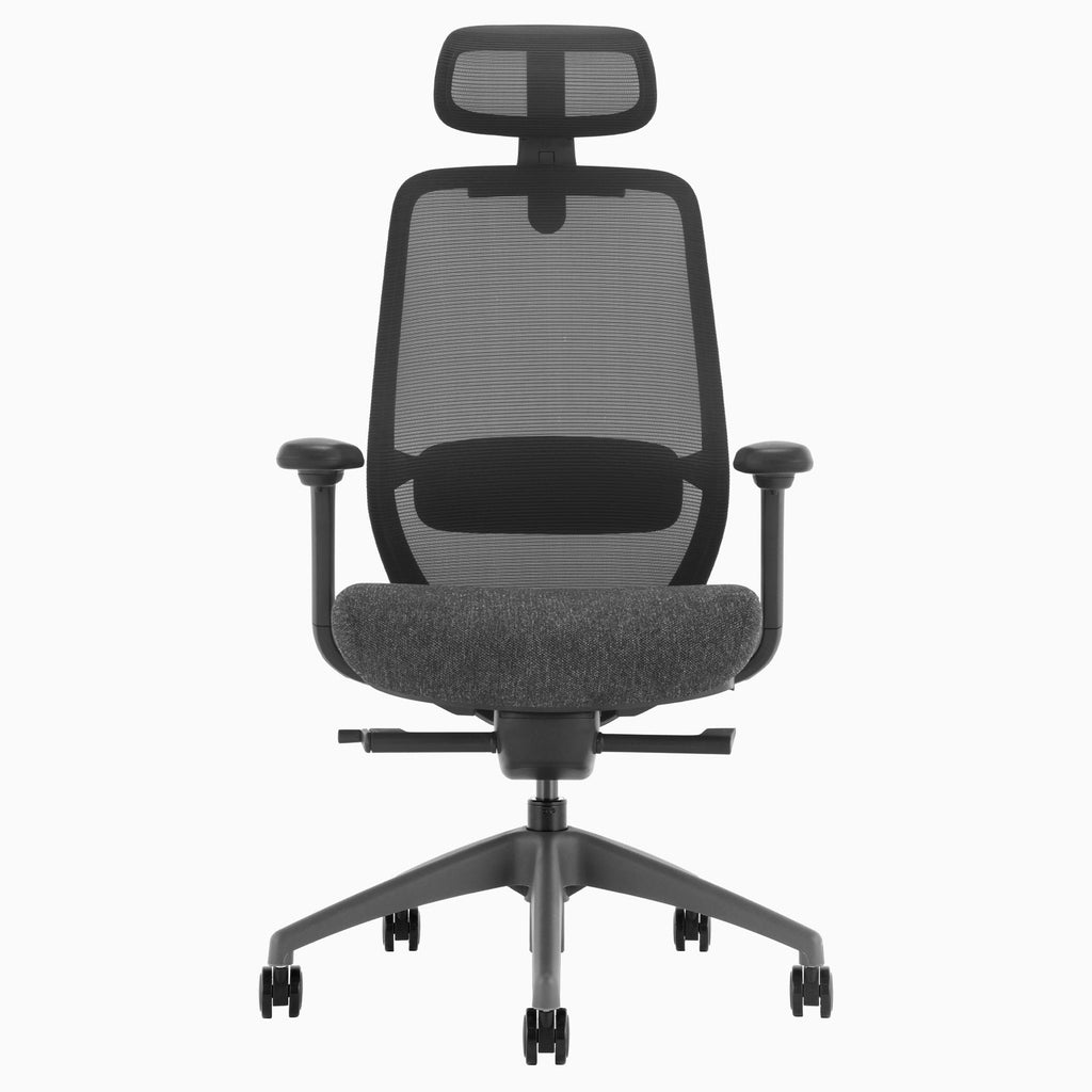 Desky CoilFlex Office Chair Black headrest front