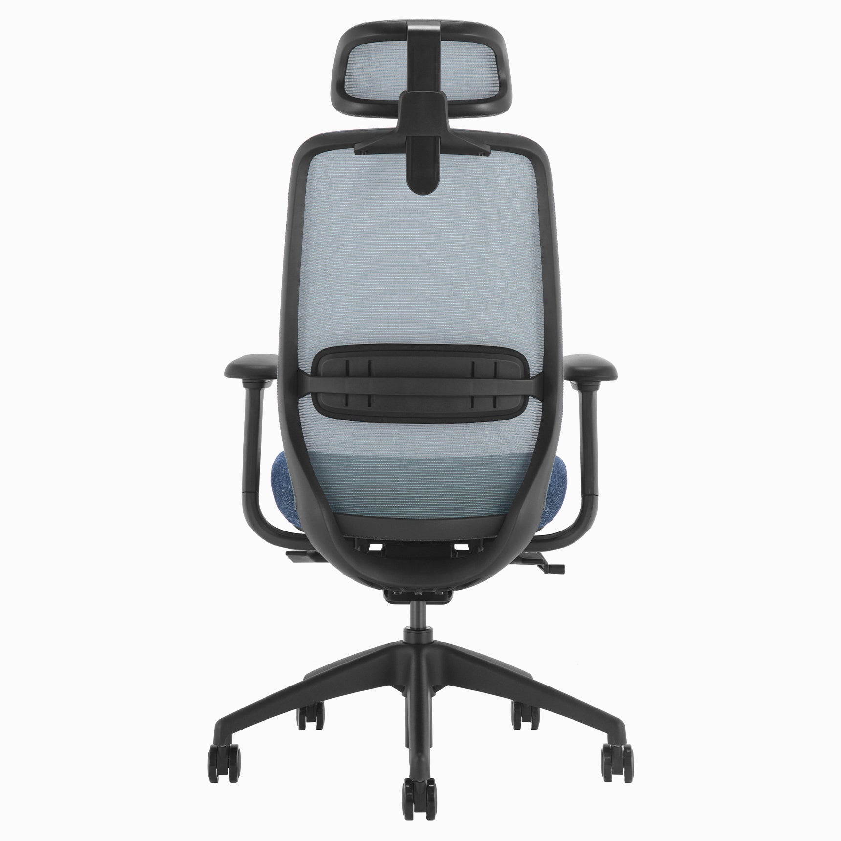 Desky CoilFlex Office Chair Blue headrest back