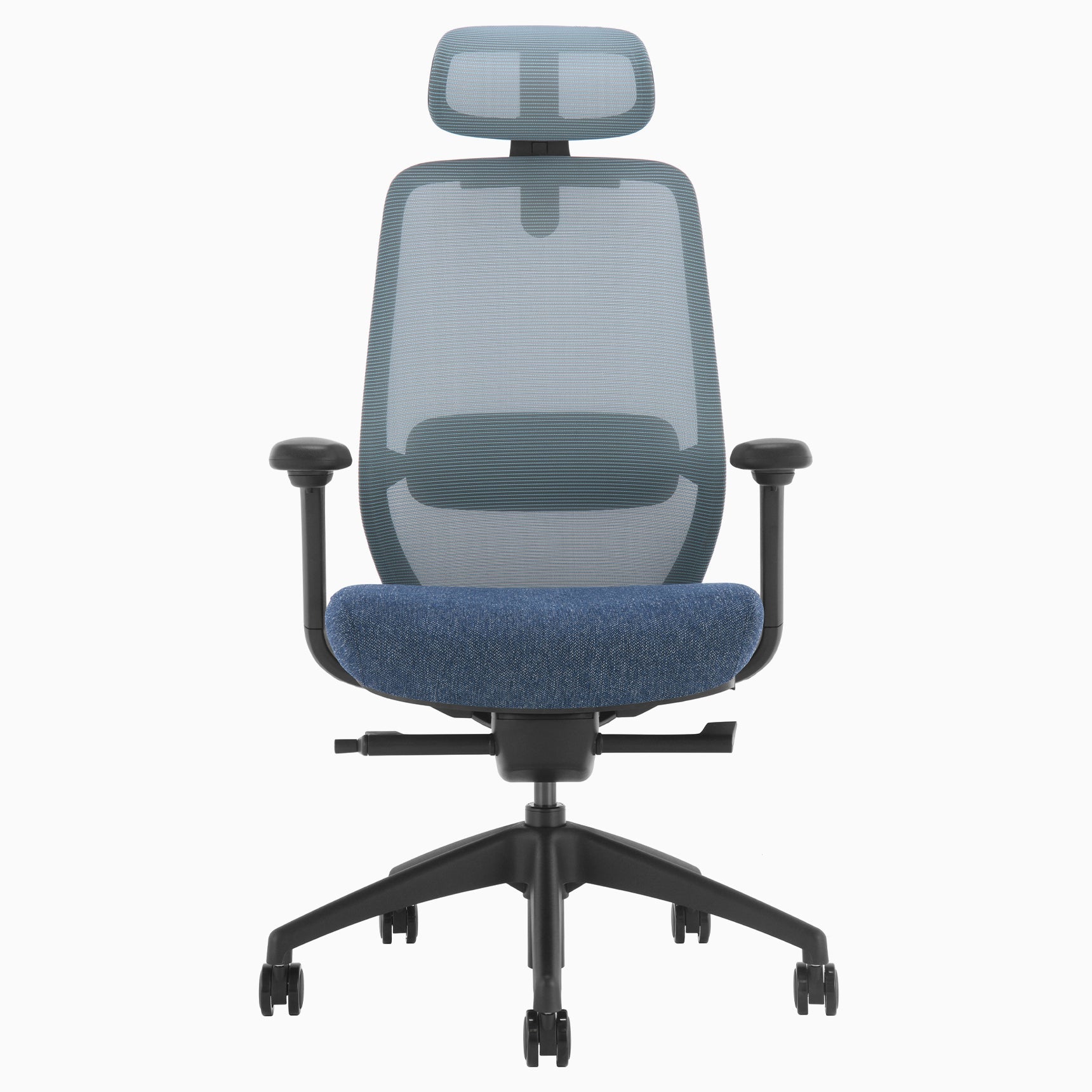 Desky CoilFlex Office Chair Blue headrest front