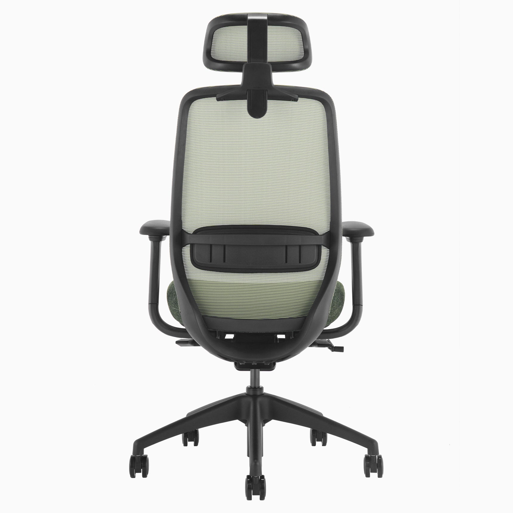 Desky CoilFlex Office Chair Dark Green headrest back