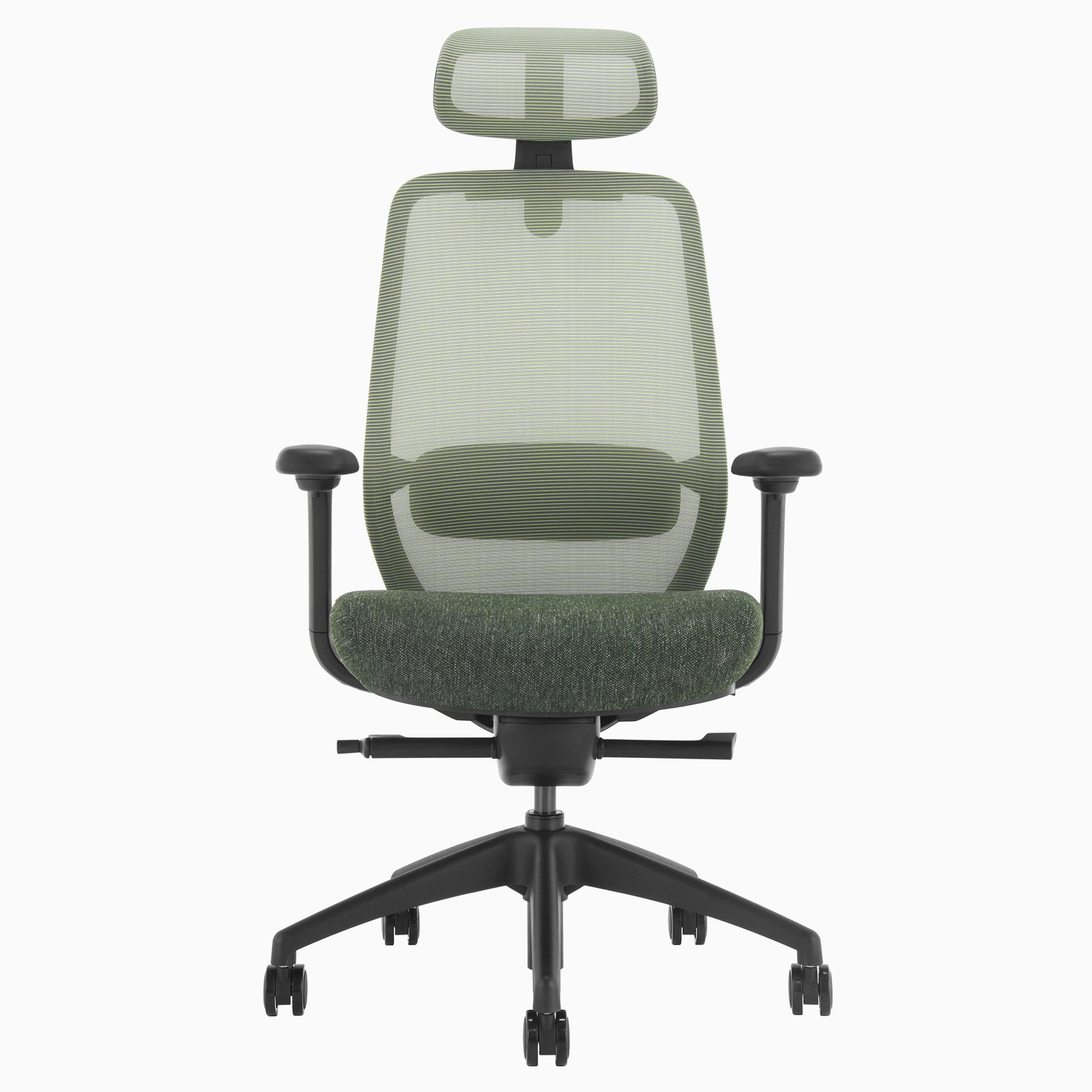 Desky CoilFlex Office Chair Dark Green headrest front