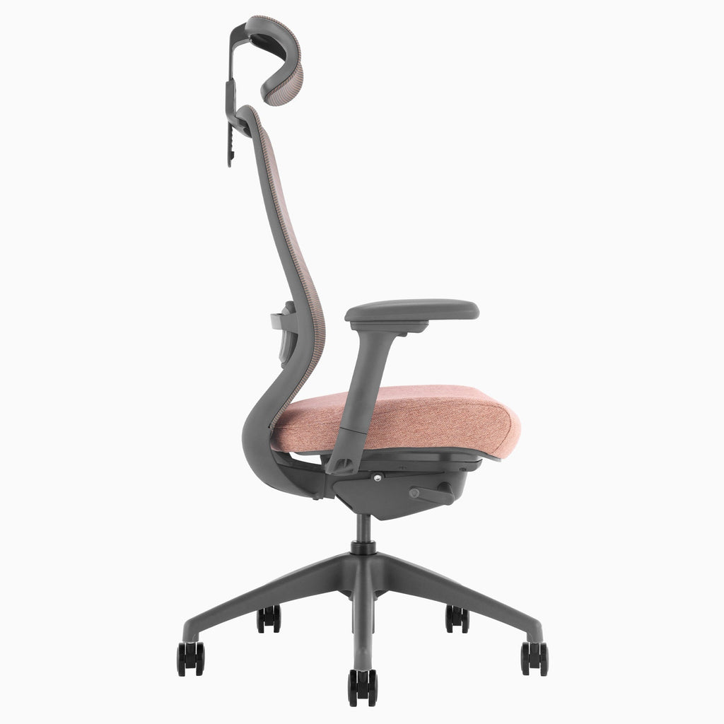 Desky CoilFlex Office Chair Peach headrest side