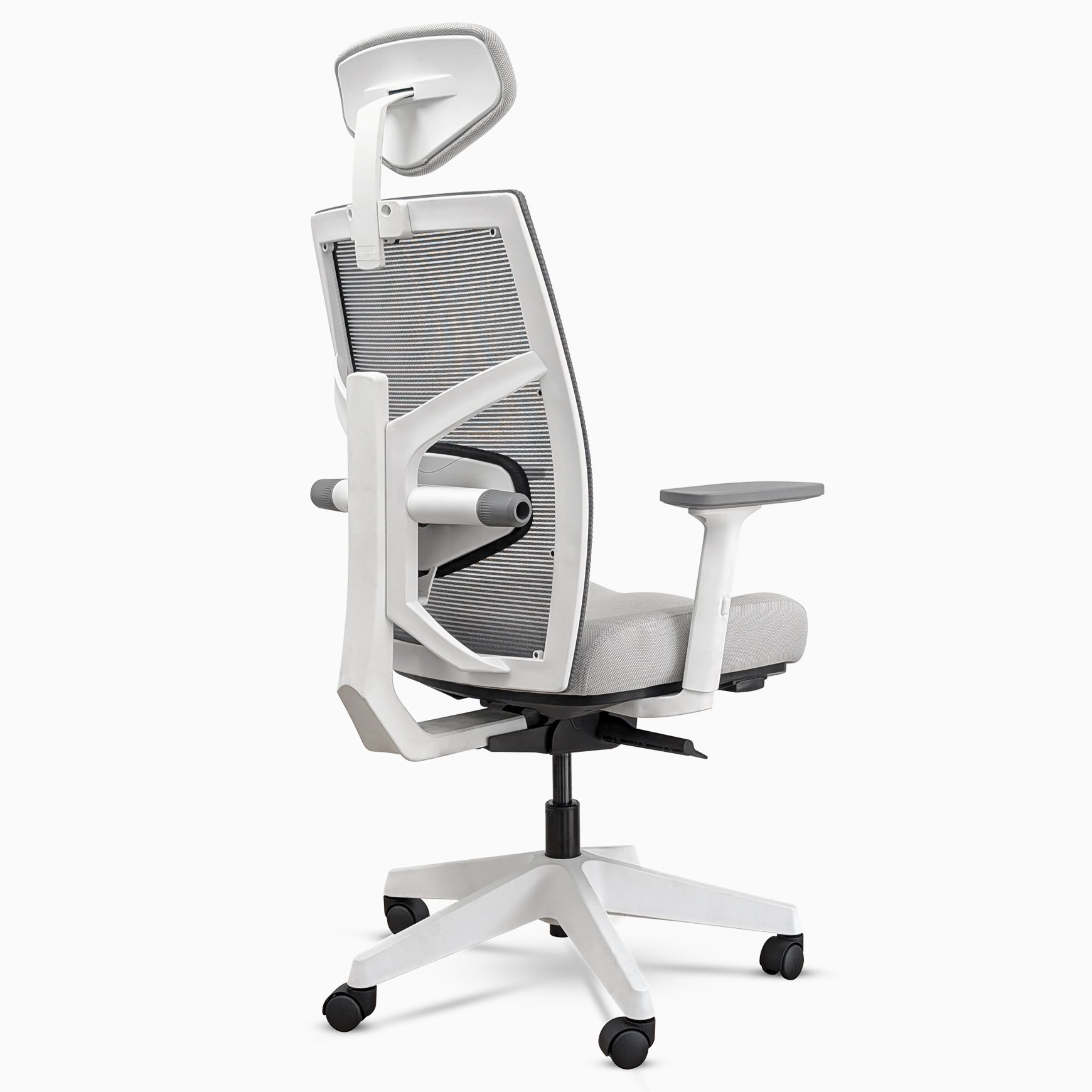 Desky Elite Ergonomic Chair White with headrest