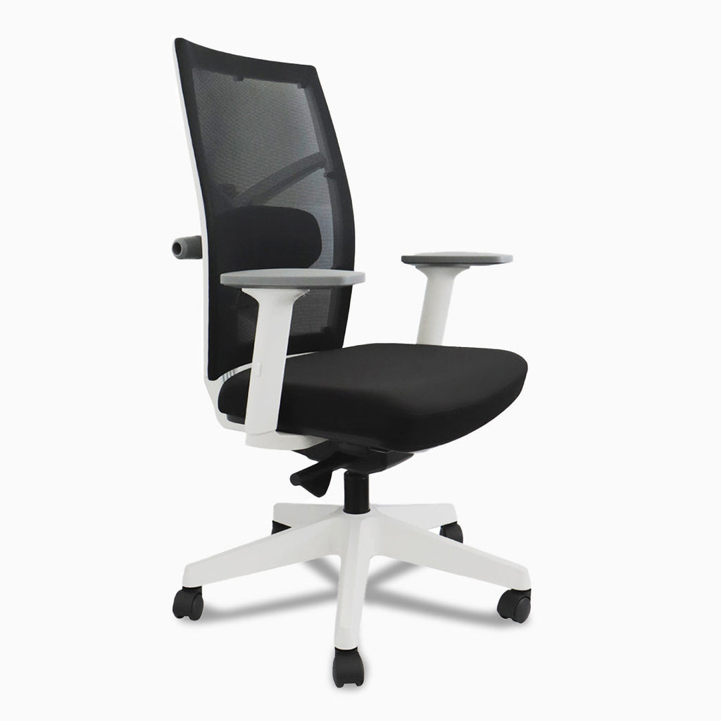 Desky Elite Ergonomic Chair White front