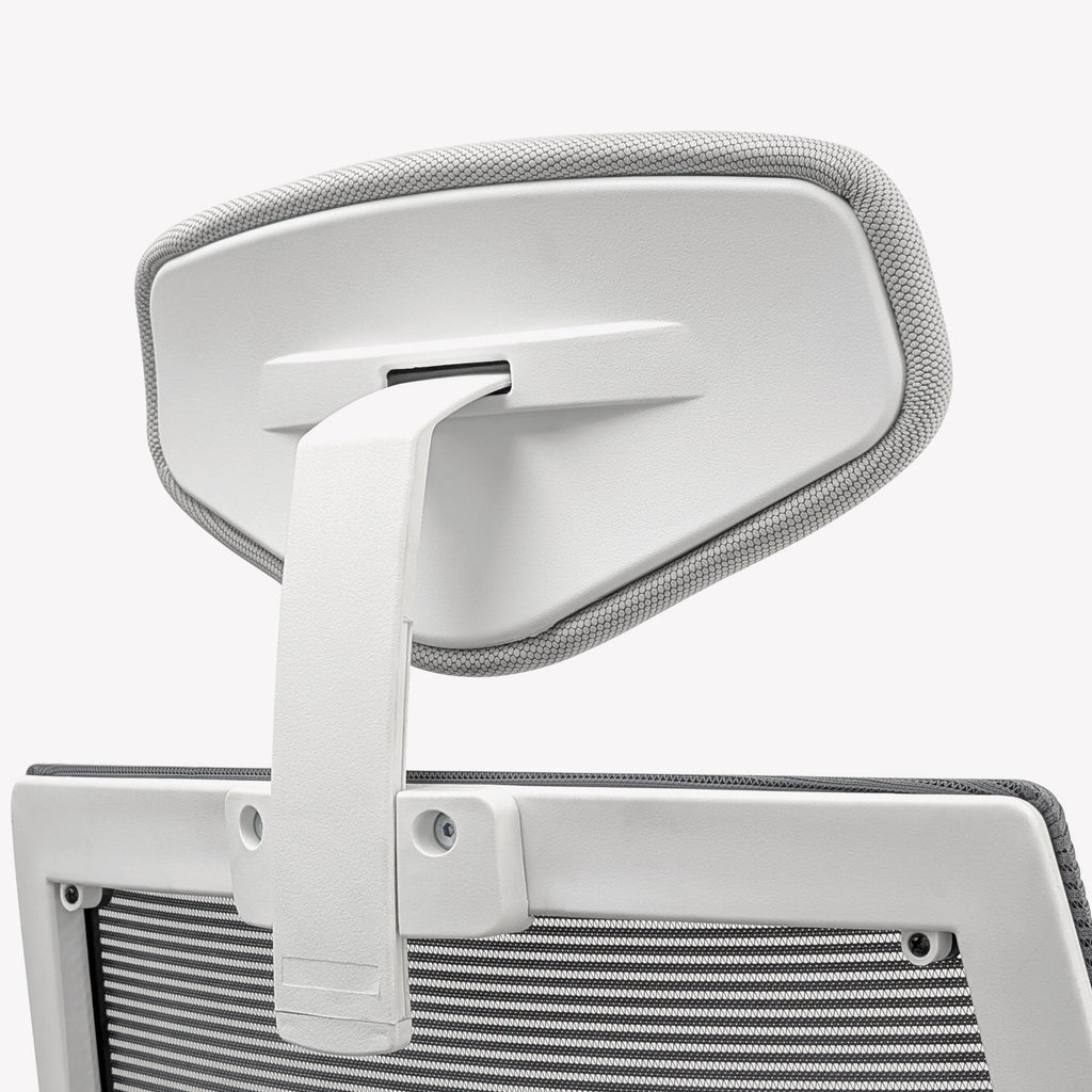 Desky Elite White Ergonomic home office chair