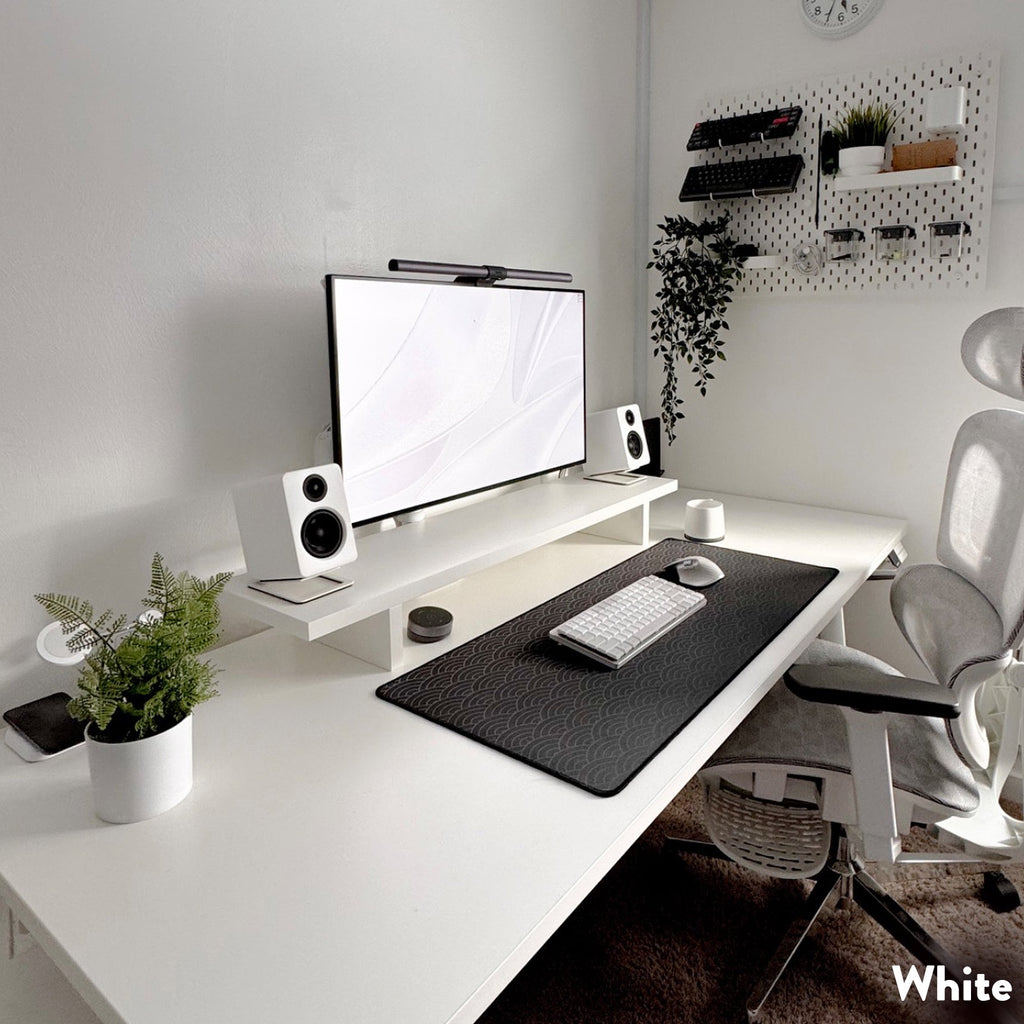 Desky Monitor Stand White
