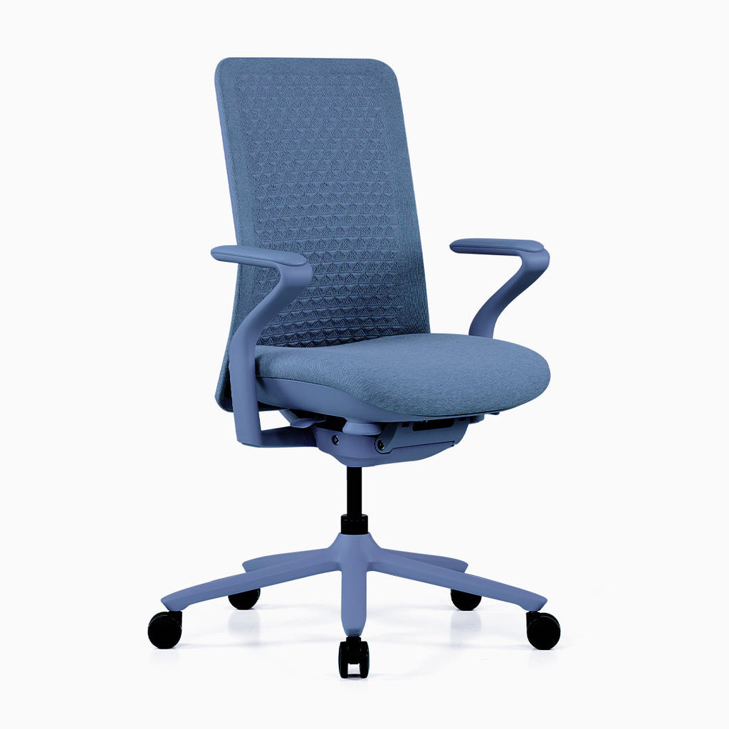 Desky Pro Ergonomic Mesh Chair in Deep Blue