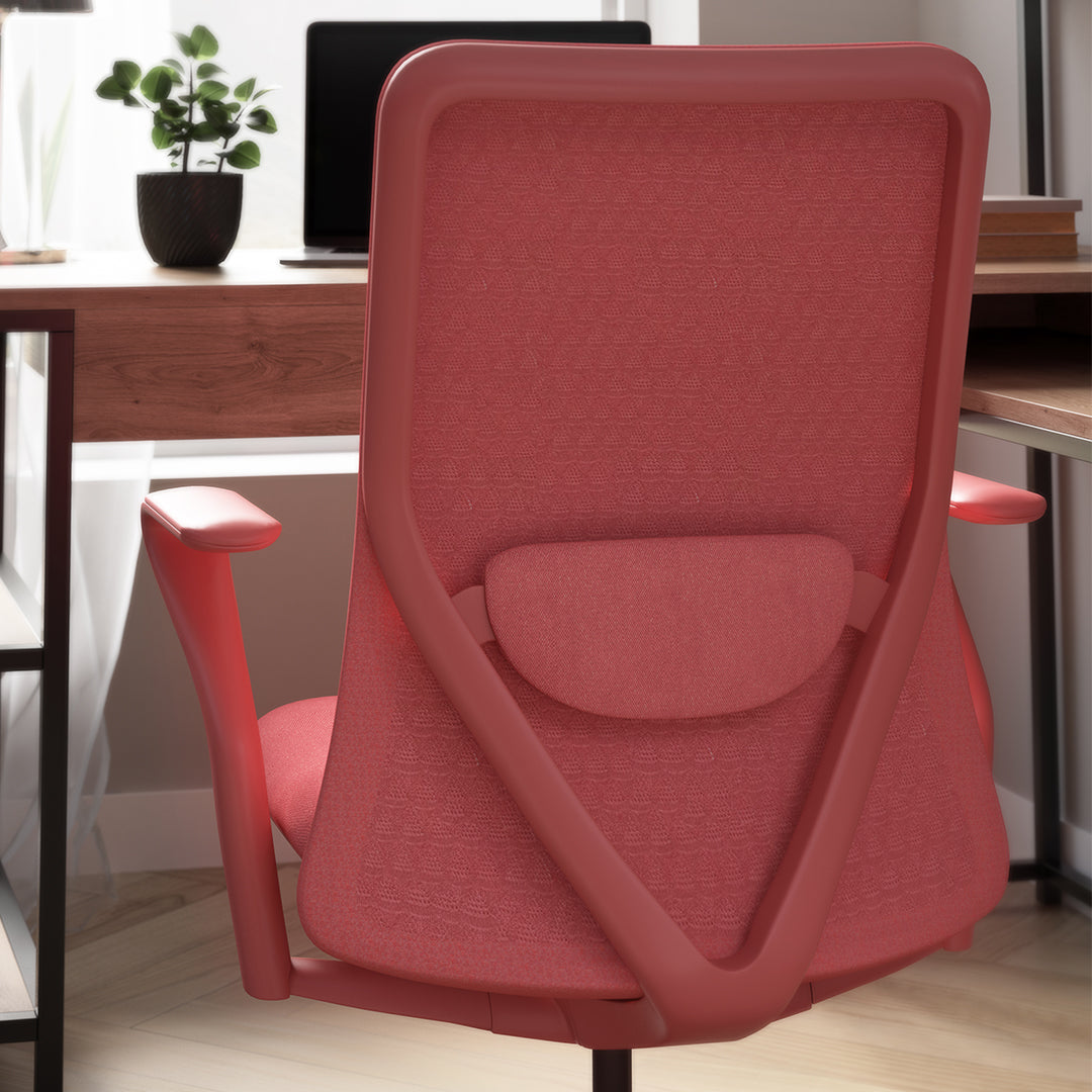 Ergonomic mesh office chair lumbar support