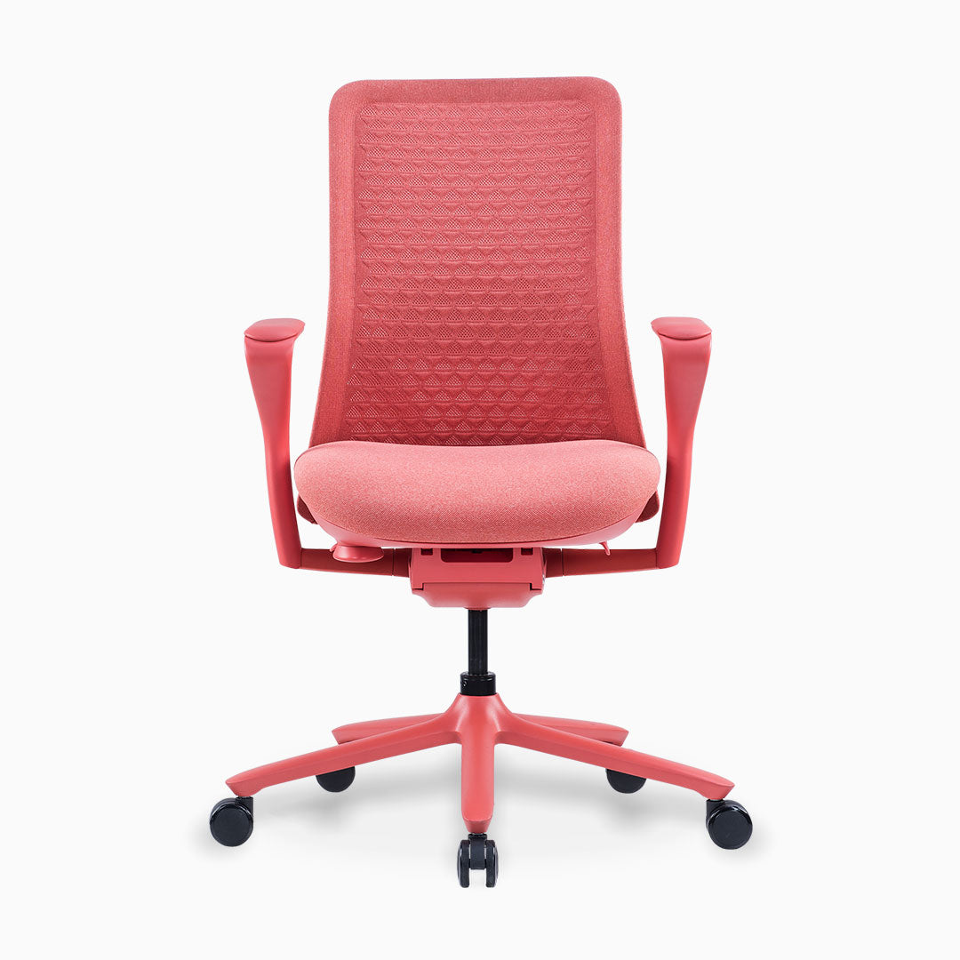 Desky Pro Ergonomic Mesh Chair Coral front