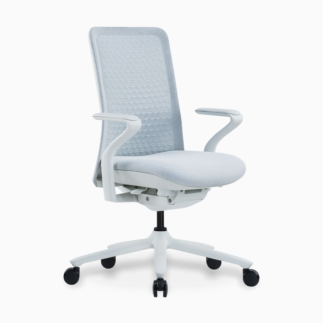 Desky Pro Ergonomic Mesh Chair in Soft White