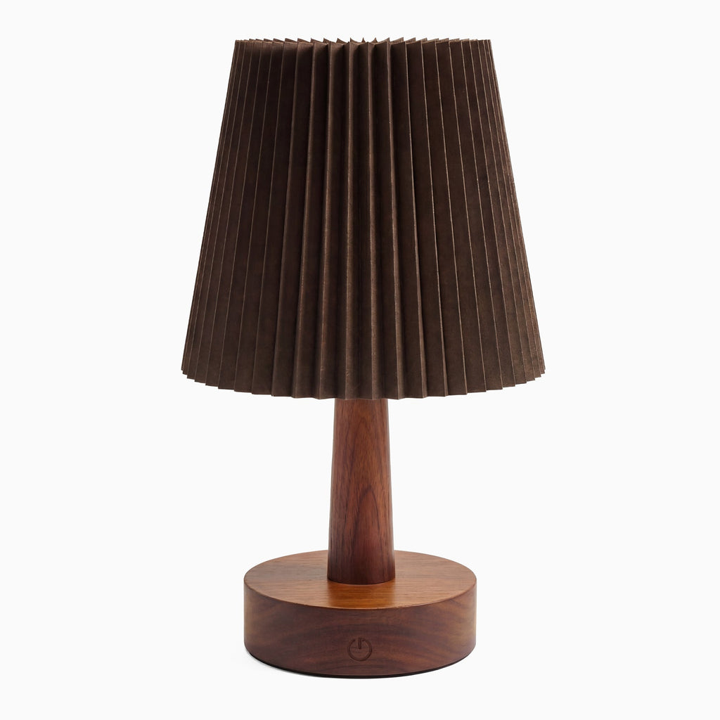 Desky Ripple Desk Lamp in Walnut stain