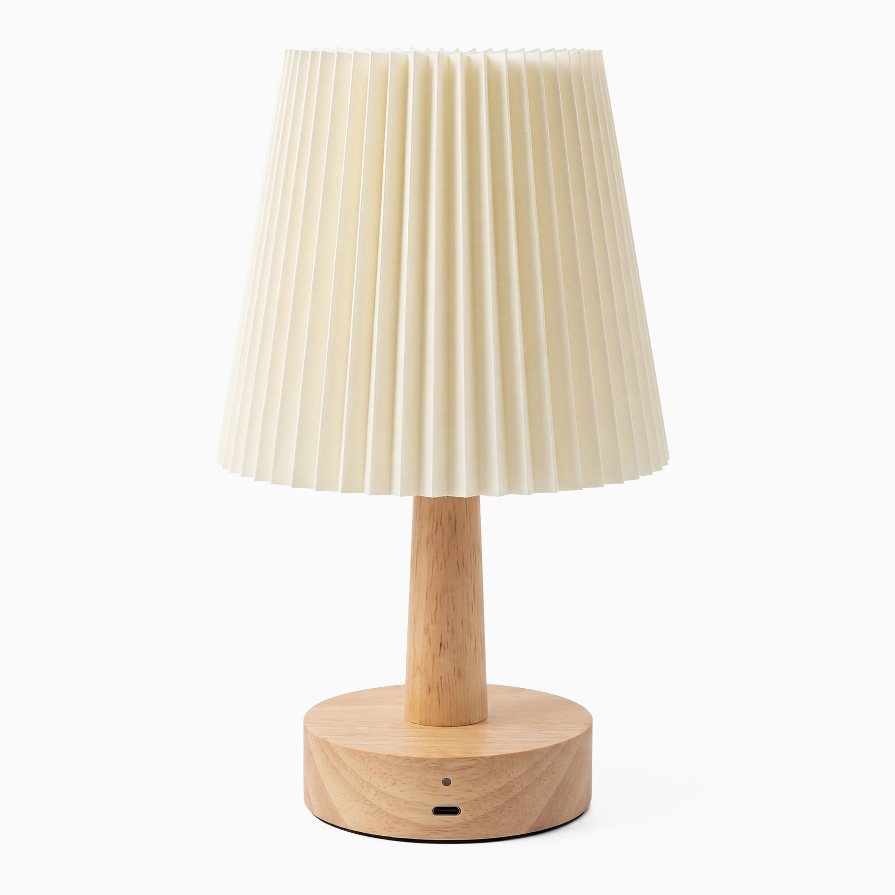 Natural Desky rechargeable wooden desk lamp