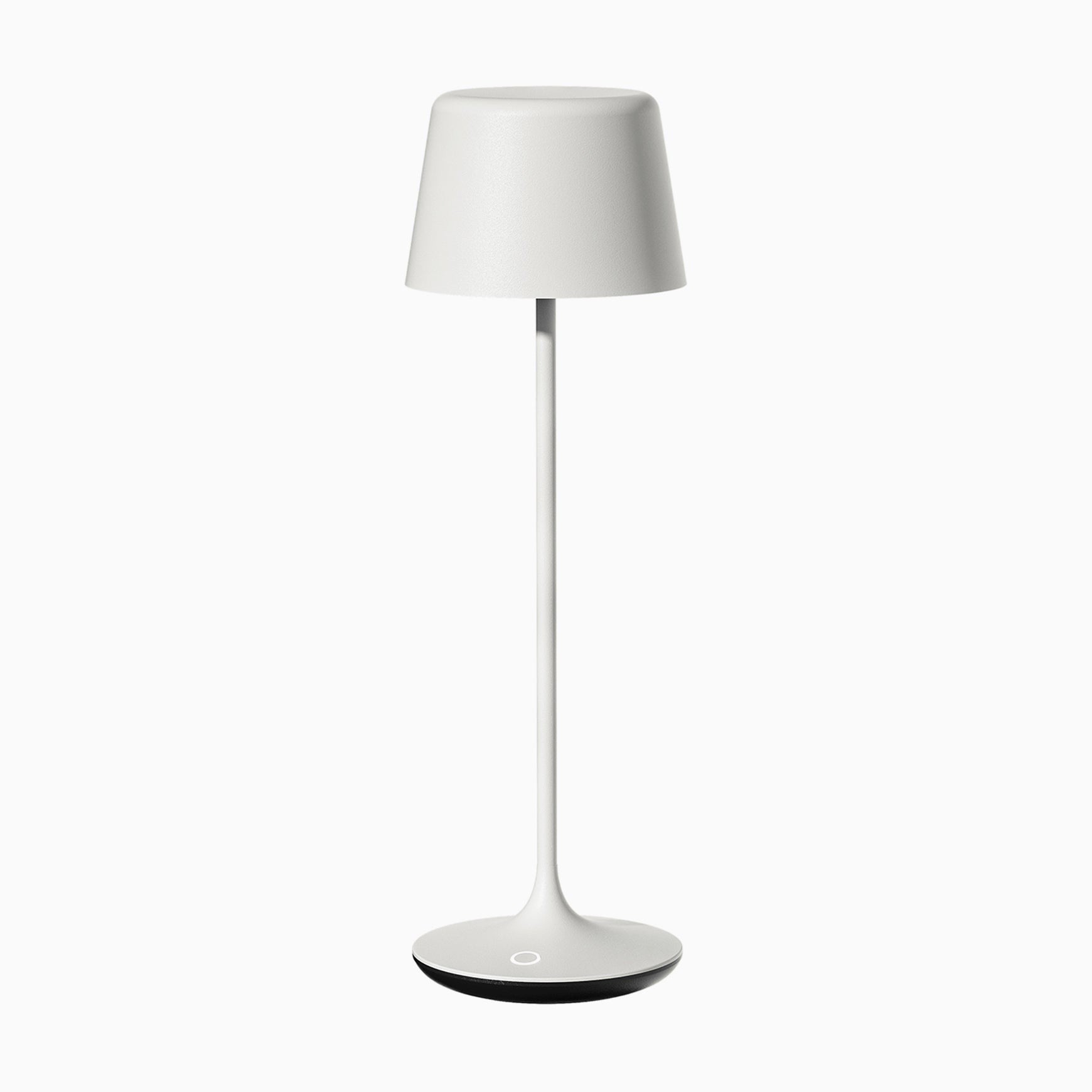 Desky Silhouette Cordless Desk Lamp in White