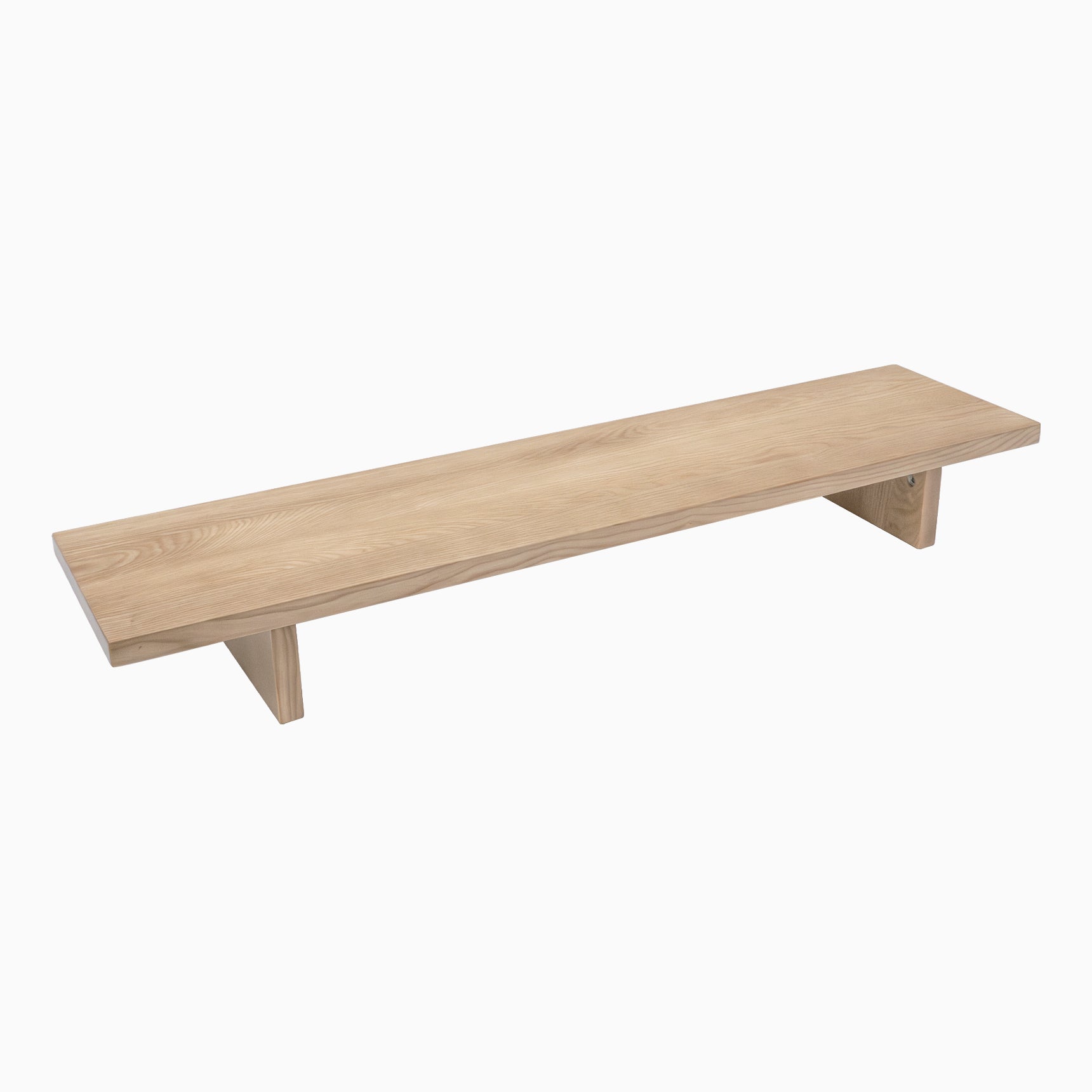 Desky Monitor Stand in White Ash Hardwood