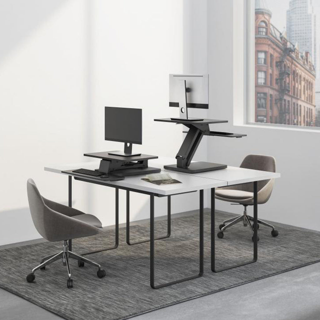 Desky Zero manual sit stand desk converter