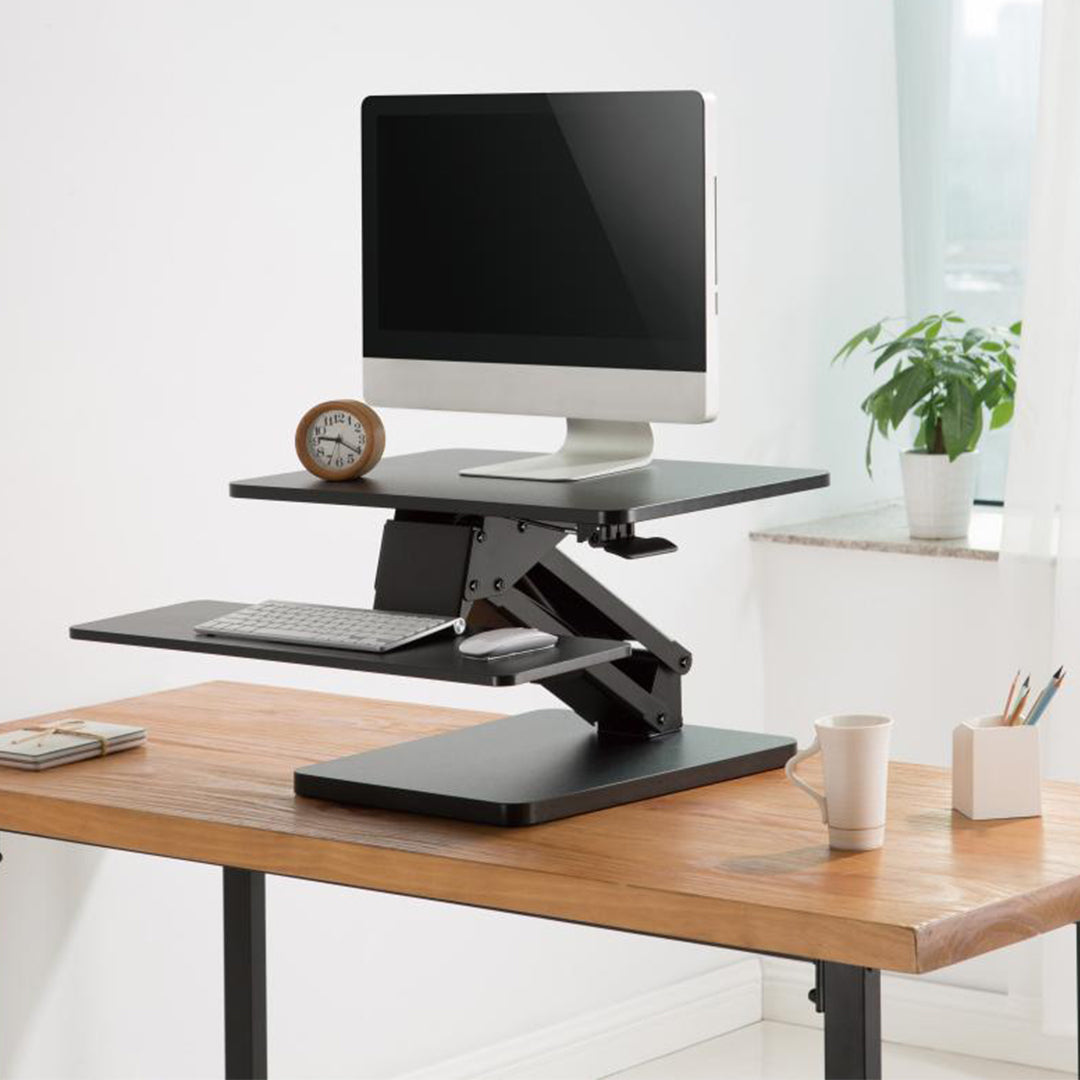 Desky Zero sit stand desk platform converter