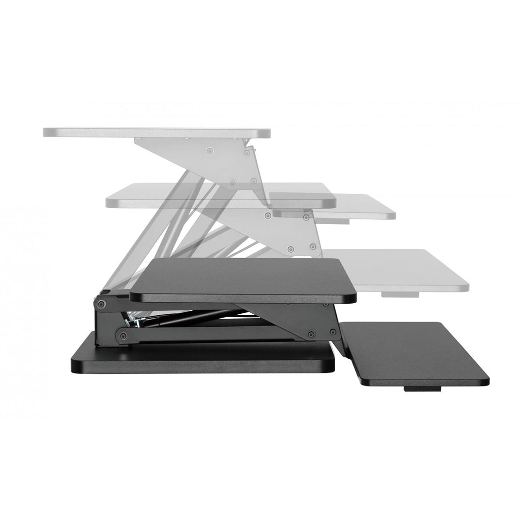 Desky Zero sit stand desk spring converter for small spaces