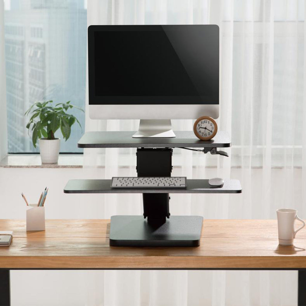 Desky Zero gas spring standing desk converter