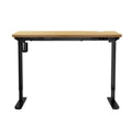 Oikiture Single Motor Standing Desk 150cm Black and Oak