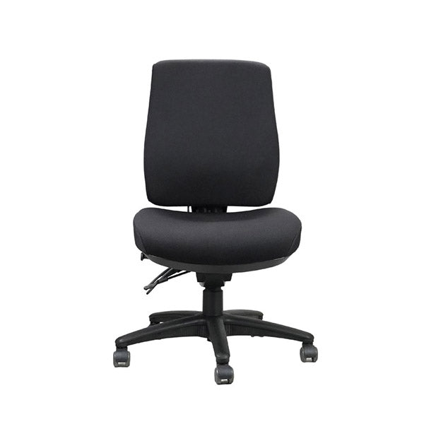 Ergonomic Air High Back Operator Chair, Black Fabric