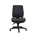 Ergonomic Air High Back Operator Chair, Black Fabric