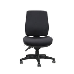 Ergonomic Air High Back Operator Chair, Black Fabric
