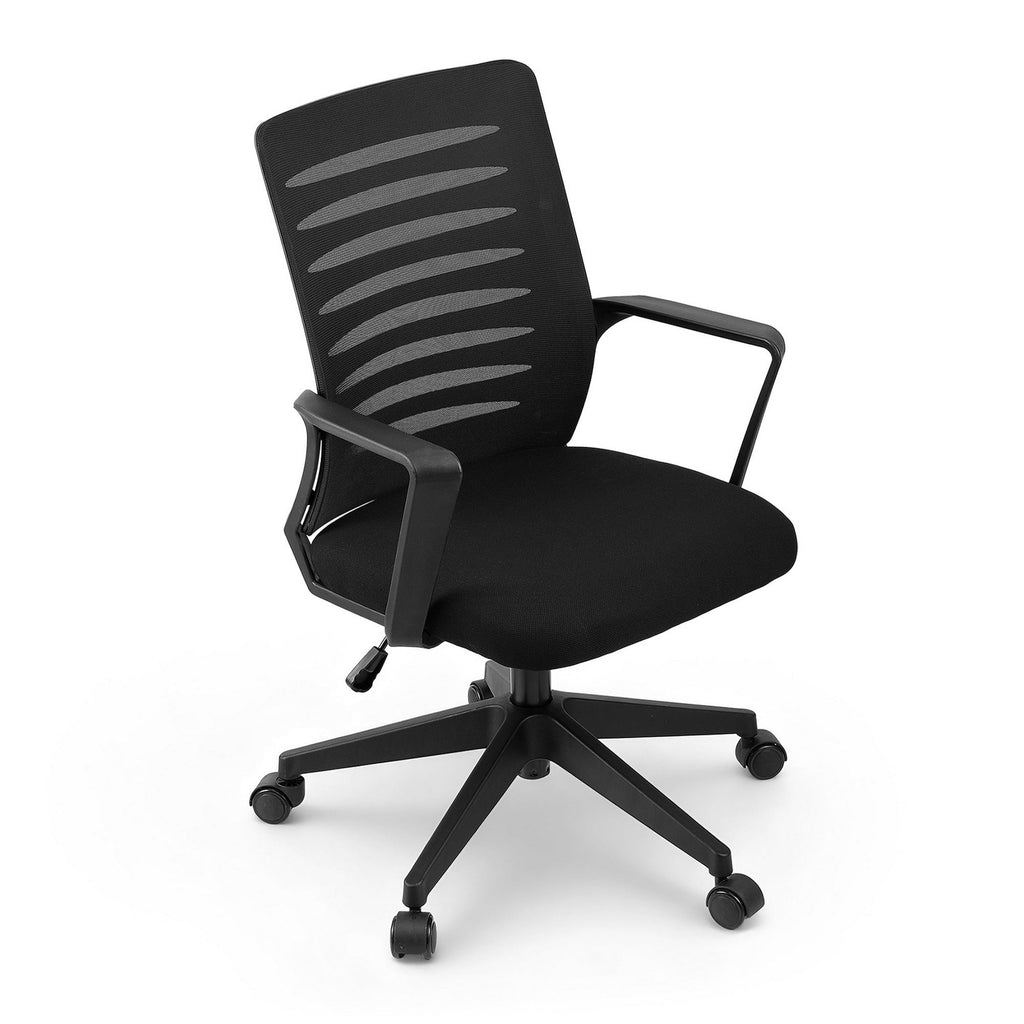 Ergonomic Office Chair Mesh with Lumbar Support, Height Adjustable, Black