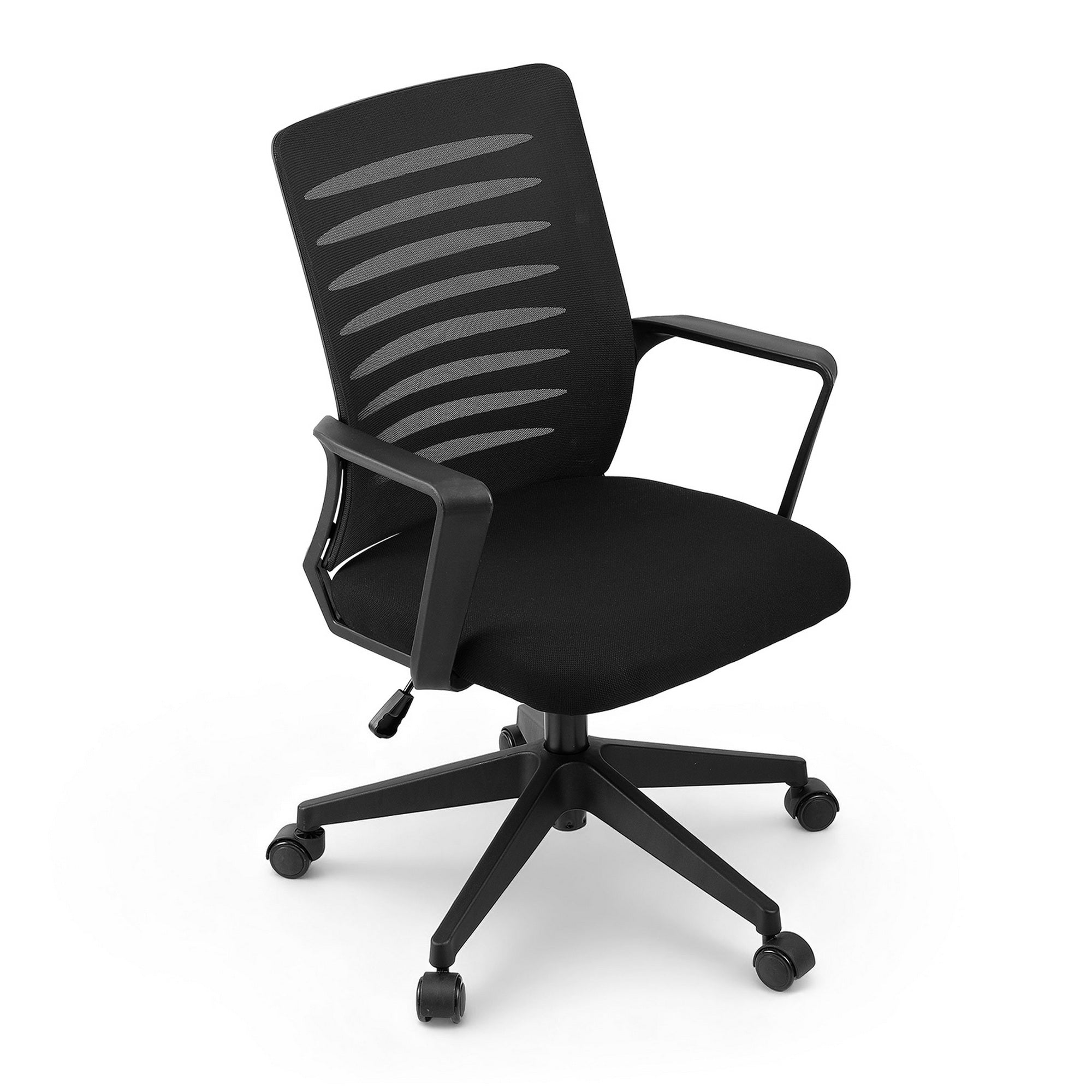 Ergonomic Office Chair Mesh with Lumbar Support, Height Adjustable, Black