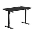 Oikiture Single Motor Standing Desk 140cm in Black