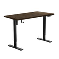 Oikiture Single Motor Standing Desk 140cm in Black and Walnut