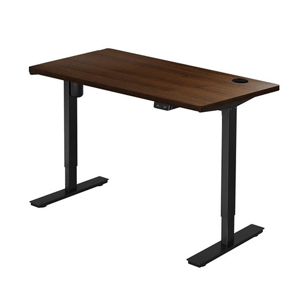 Oikiture Single Motor Standing Desk 150cm Walnut desktop