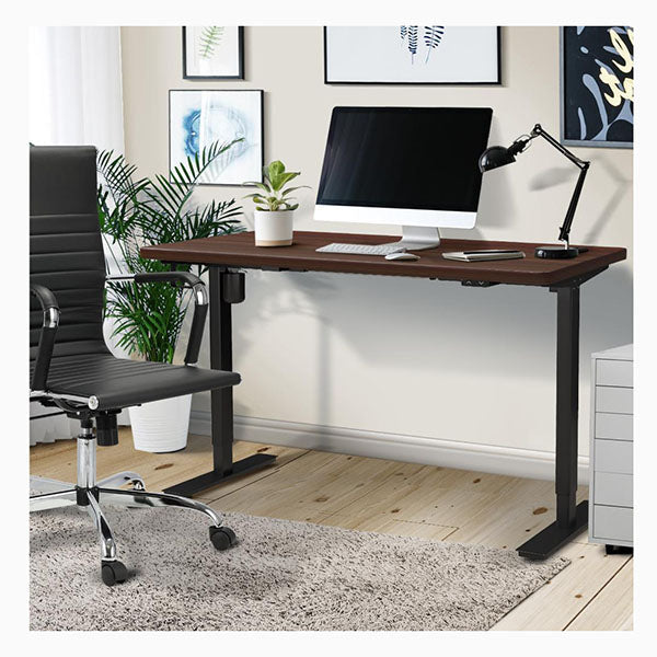 Oikiture Single Motor Standing Desk 150cm Walnut detail
