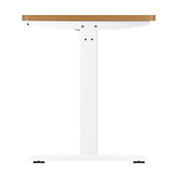 Oikiture Single Motor Standing Desk 160cm White Frame desktop