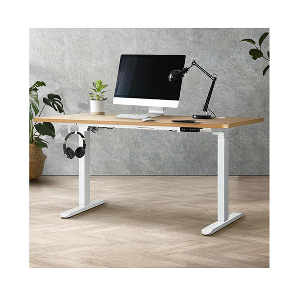 Oikiture Single Motor Standing Desk 160cm White Frame detail