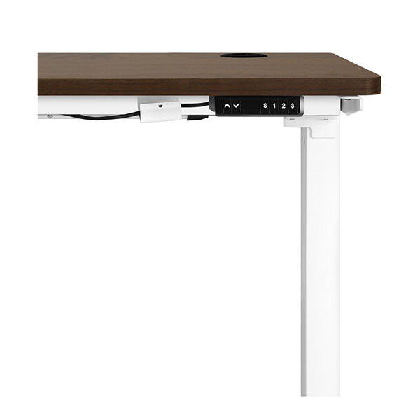 Oikiture Single Motor Standing Desk 160cm White Frame dimensions