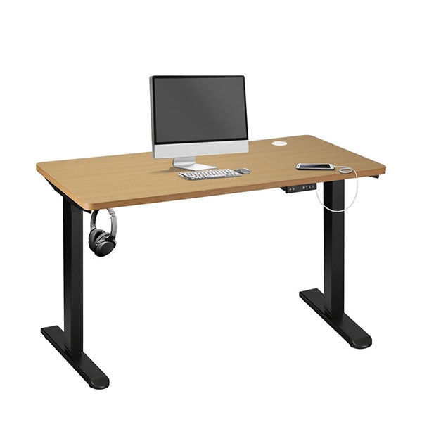 Oikiture Single Motor Standing Desk 160cm adjustable feet