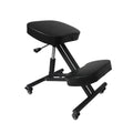 Ergonomic Kneeling Chair Black Adjustable with Casters